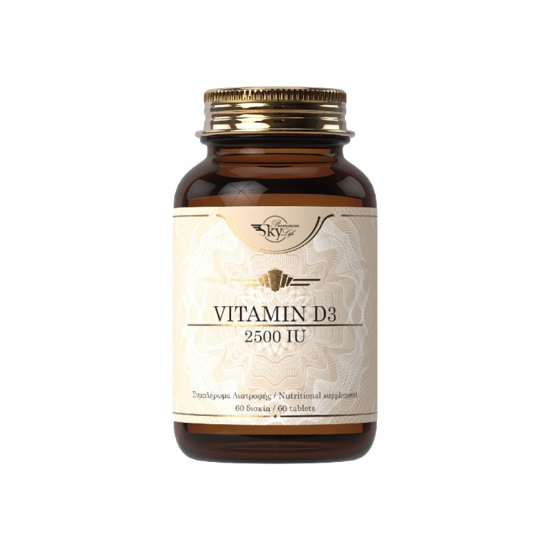 SKY PREMIUM LIFE Vitamin D3 2500IU 60 δισκία